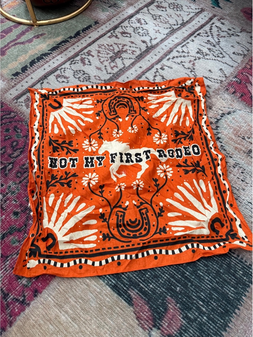 “Not My Rodeo” western bandana Coachella cowboy/girl